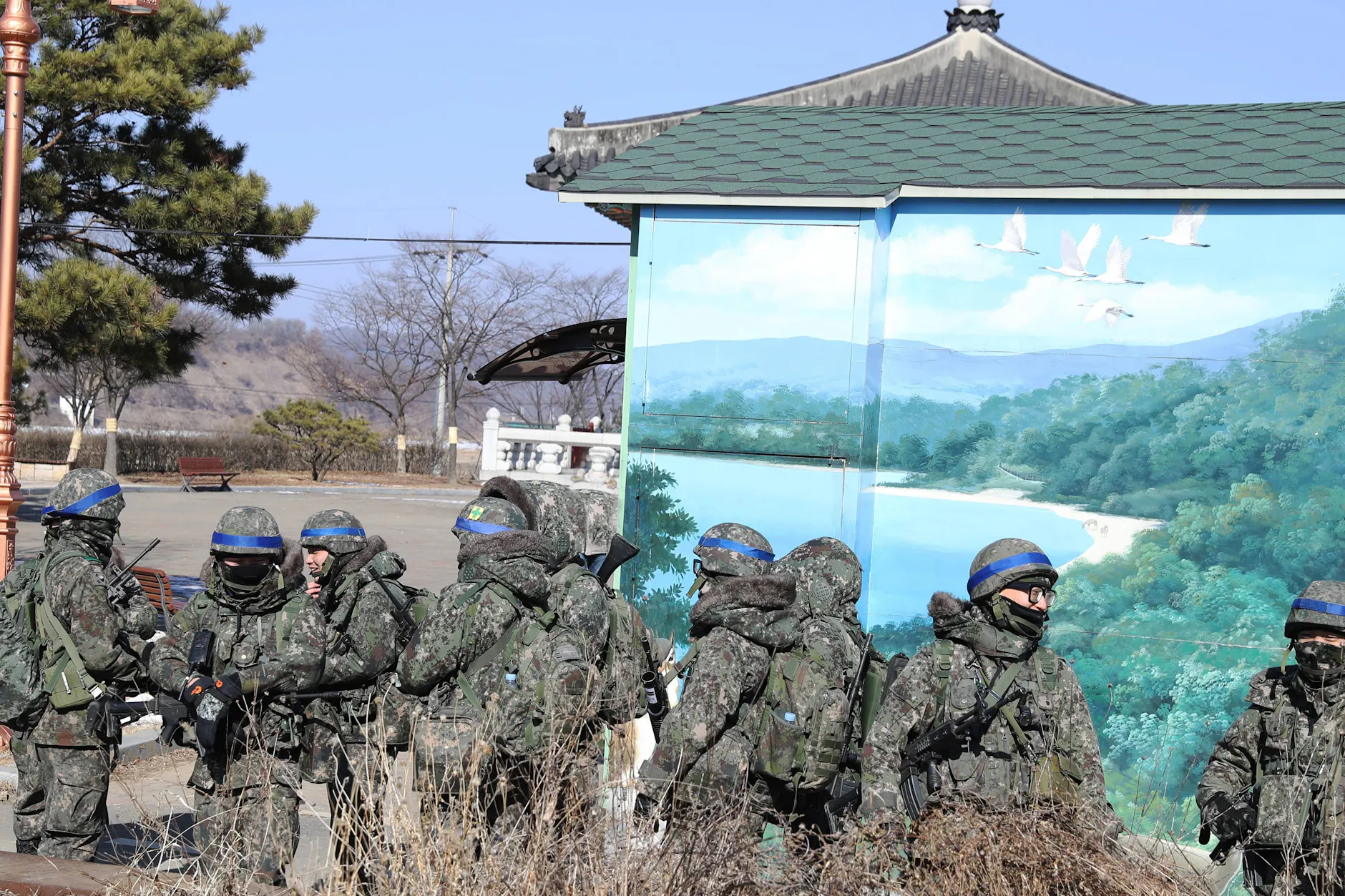 Südkoreanische Soldaten in Panmunjom. Der Besuch des ikonischen Orts ist für Touristen aktuell unmöglich.