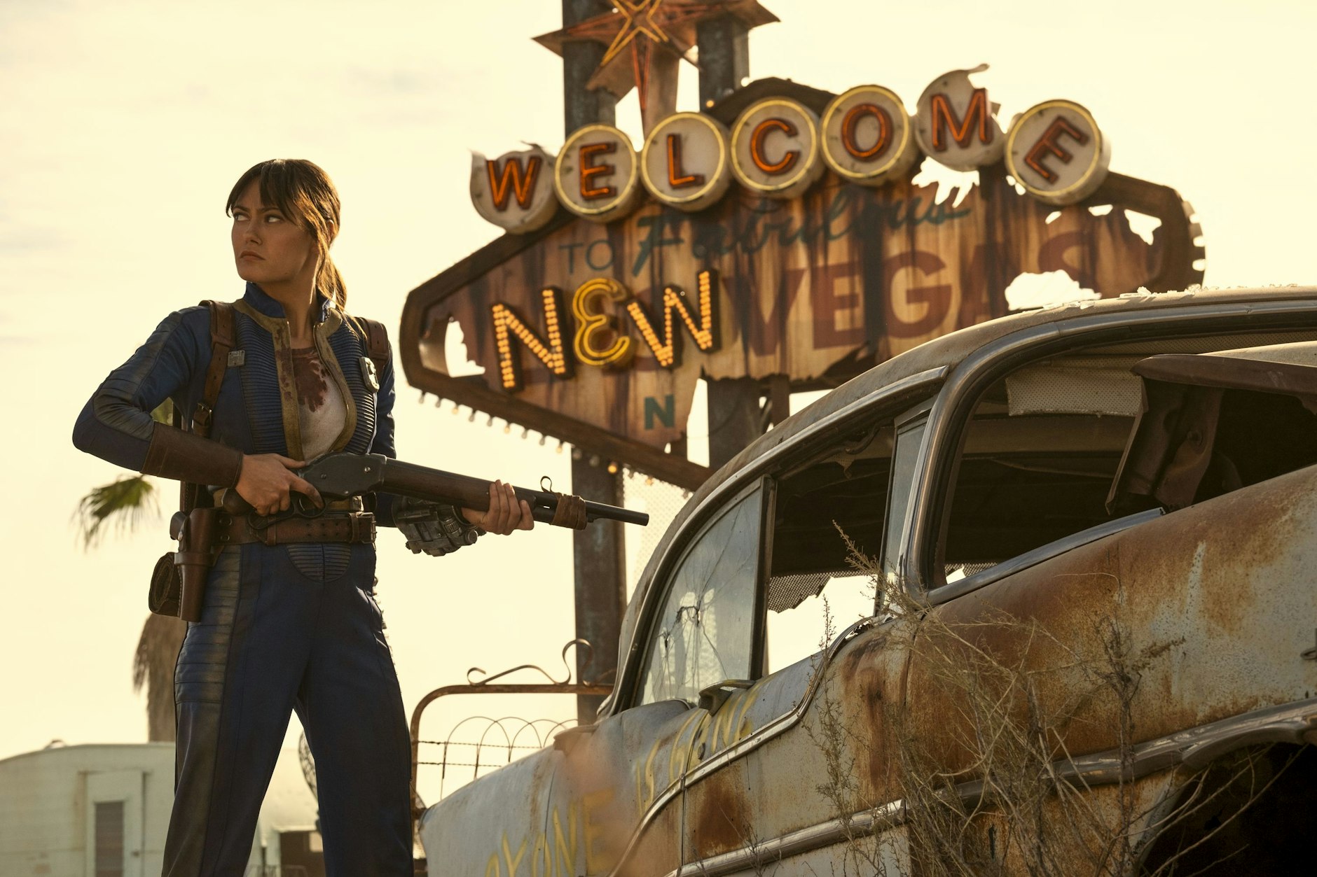 Ella Purnell (Lucy MacLean) in „Fallout“-Staffel zwei.