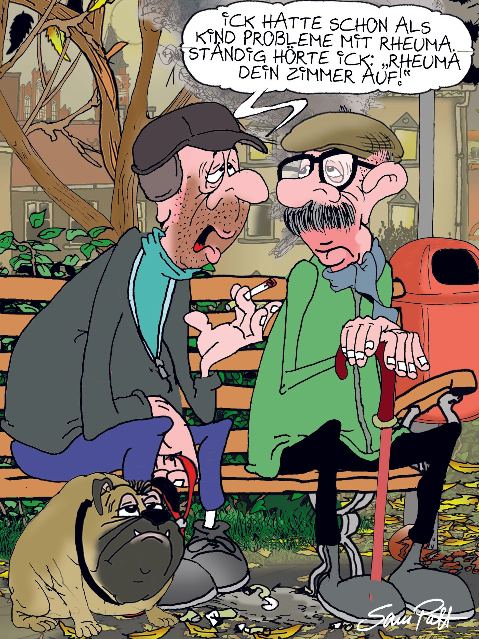 Auch unser Zeichner Sam Paff hat sich heute für Sie an die Arbeit gemacht: Hier ist unser Cartoon des Tages!