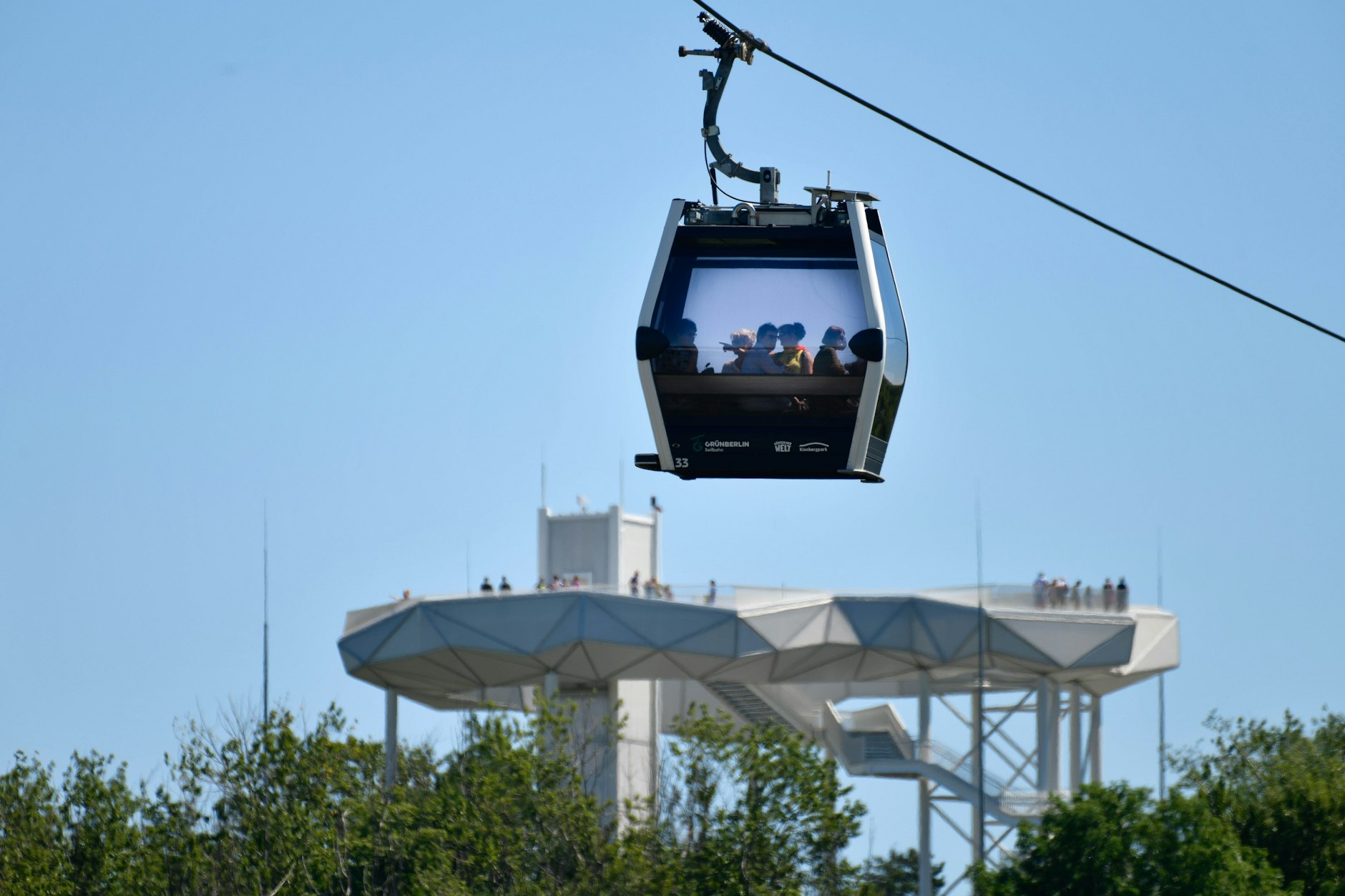 Die Seilbahn im Kienberg-Park
