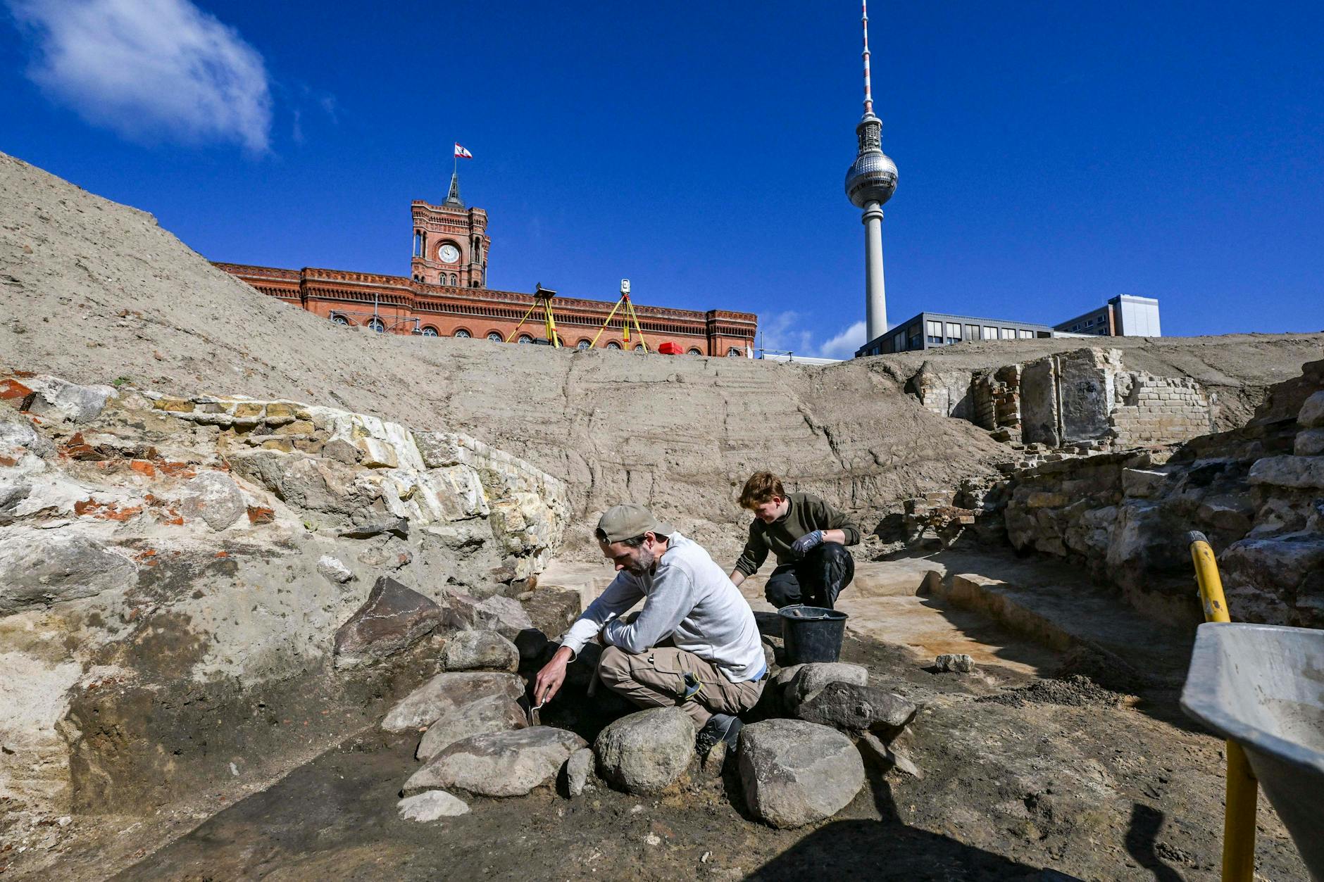 Archäologische Grabungen am Molkenmarkt. Der Rechnungshof will, dass hier endlich gebaut wird.