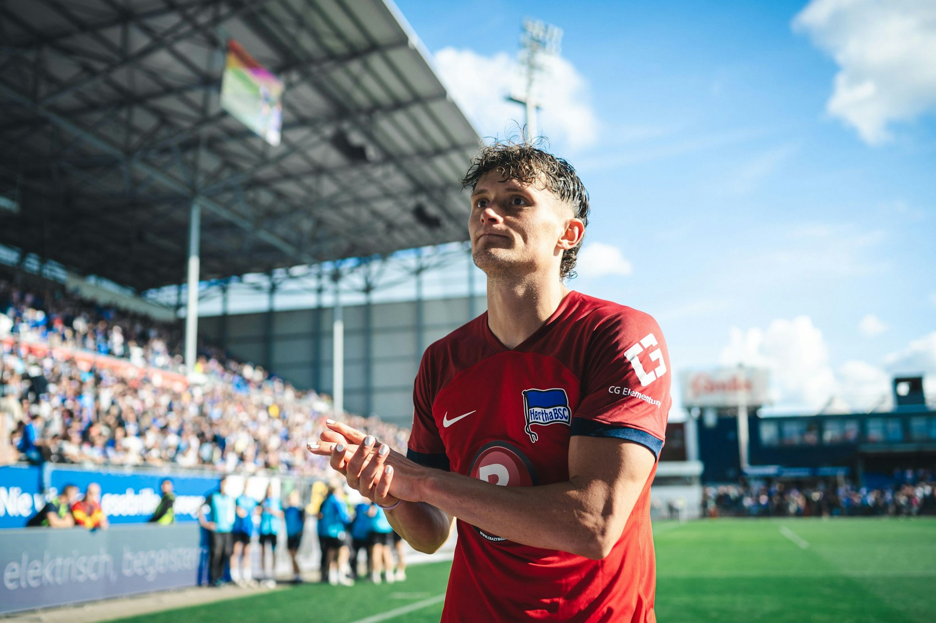 Beim bislang letzten Spiel in Kiel erzielte Fabian Reese im September 2023 den Siegtreffer für Hertha BSC.