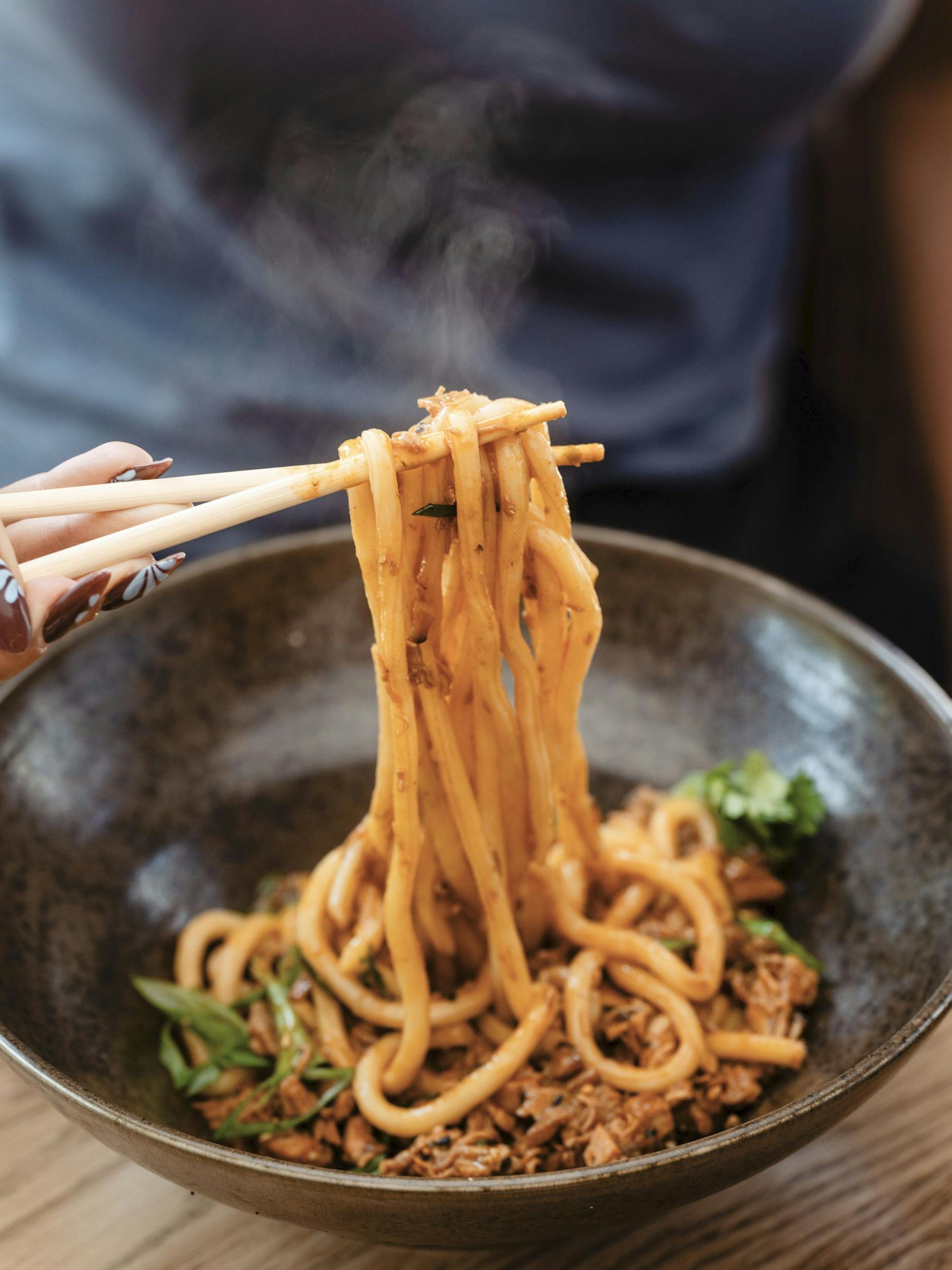 Hühnchen-Bolognese mit Udon