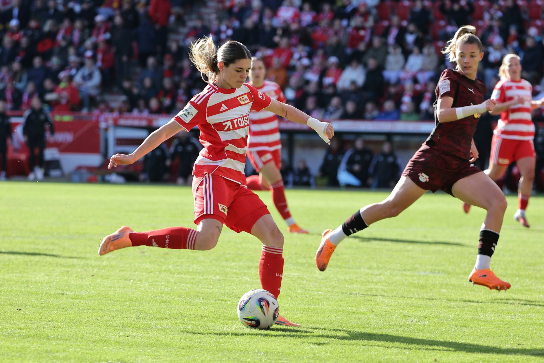 Zuletzt glücklos im Abschluss: Stürmerin Eileen Campbell vom 1. FC Union Berlin