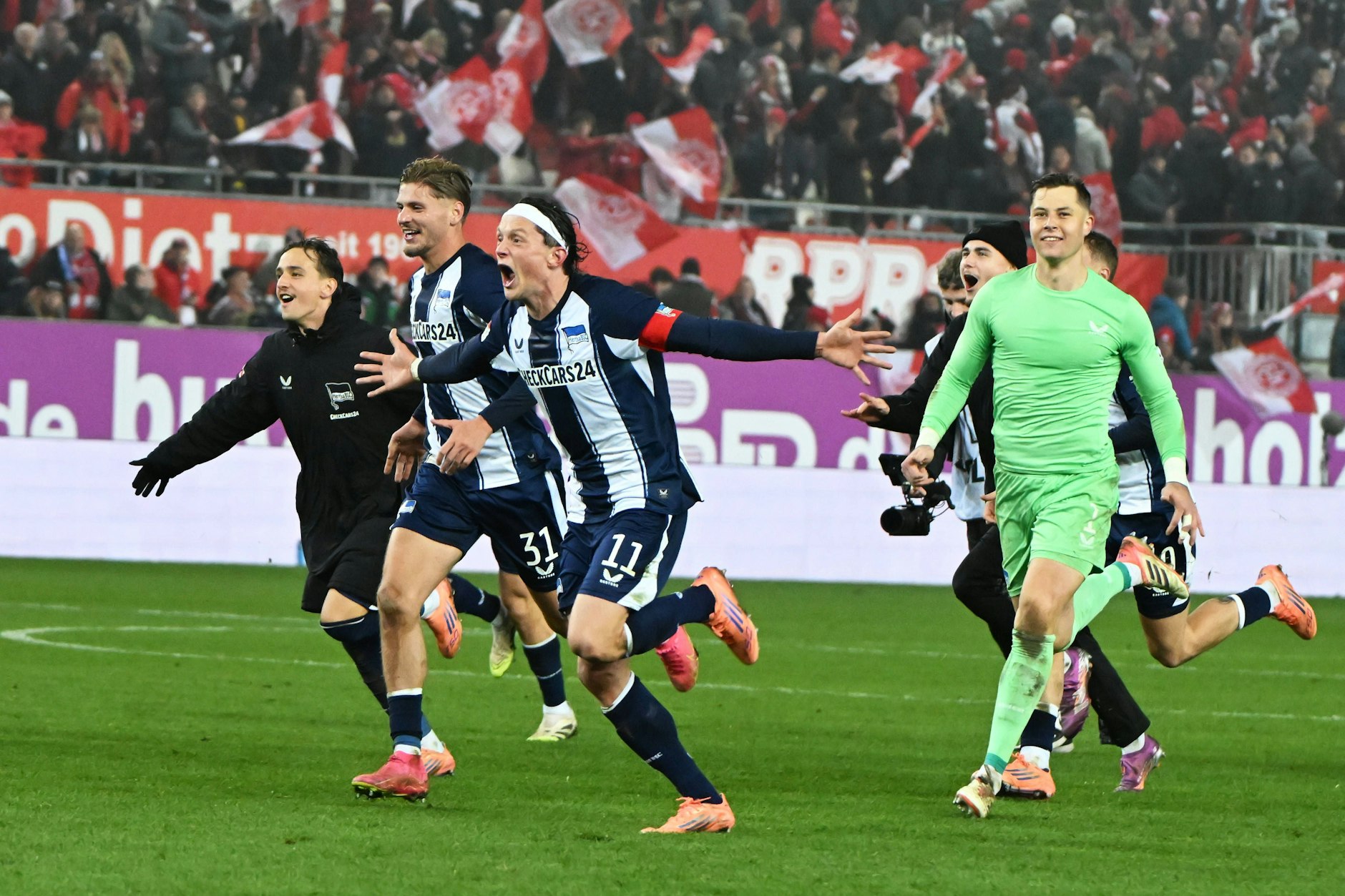 Kapitän Fabian Reese will mit Hertha BSC am Sonnabend in Kiel nach oben in die Tabelle stürmen.