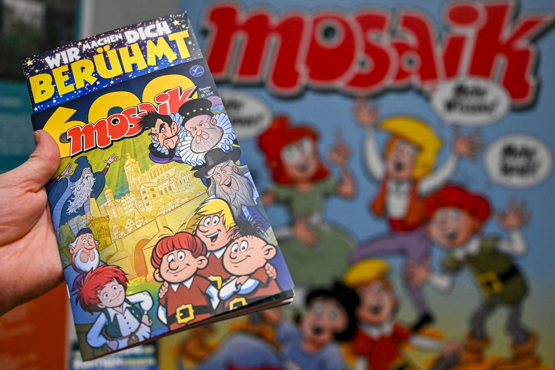 Im November wurde die Jubiläumsausgabe gefeiert: „50 Jahre Abrafaxe – 600 unglaubliche Abenteuer mit Abrax, Brabax und Califax“.