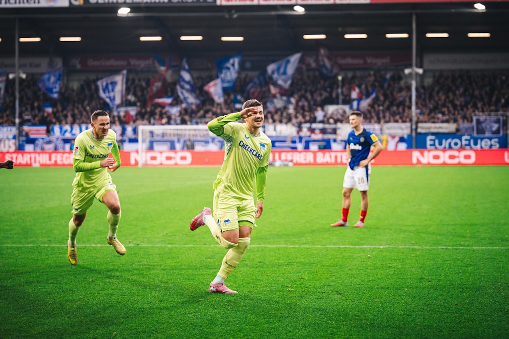 Ein Tor reicht: Hertha BSC ist auch von Holstein Kiel nicht zu stoppen