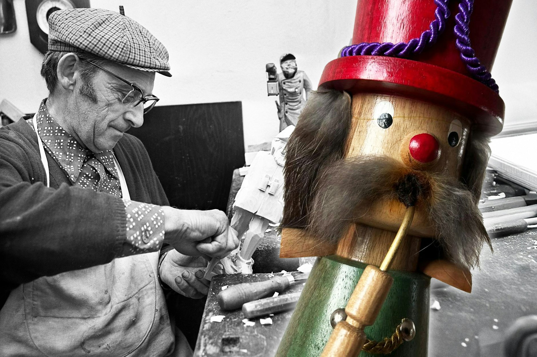 Erzgebirgische Volkskunst gehörte in der DDR zum Fest. Doch oftmals wurden Räuchermännchen gar nicht im Erzgebirge, sondern in den Kellern des Ostens hergestellt.