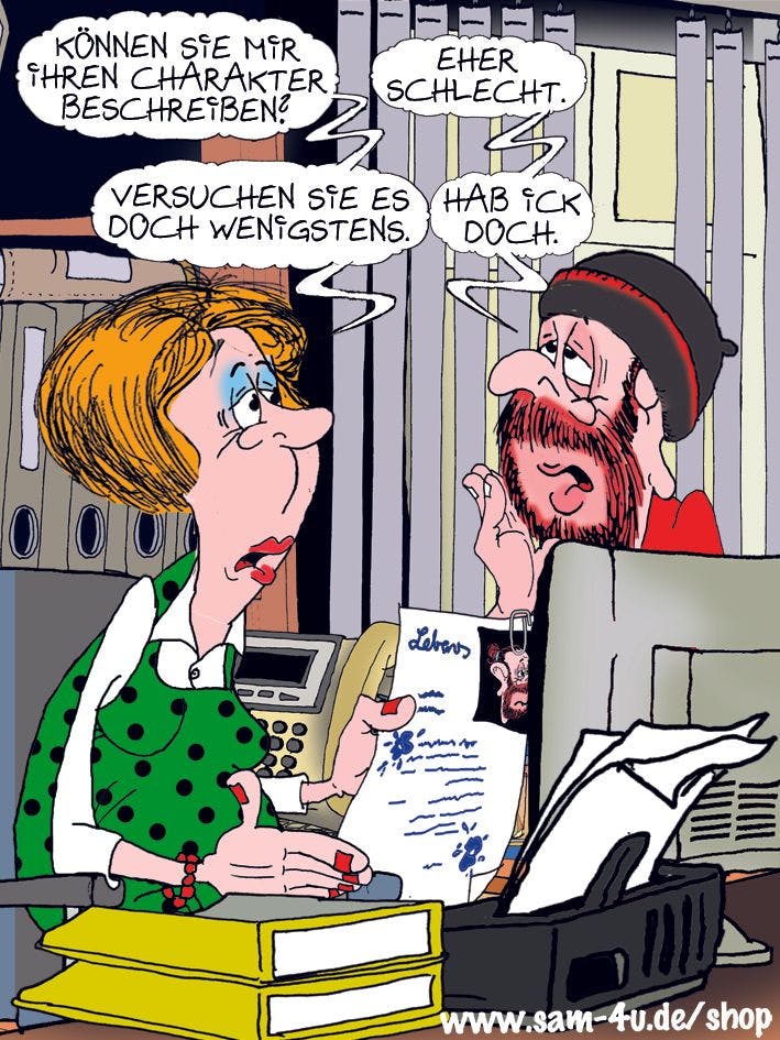 Der Cartoon des Tages kommt auch heute von unserem Zeichner Sam Paff aus Berlin.