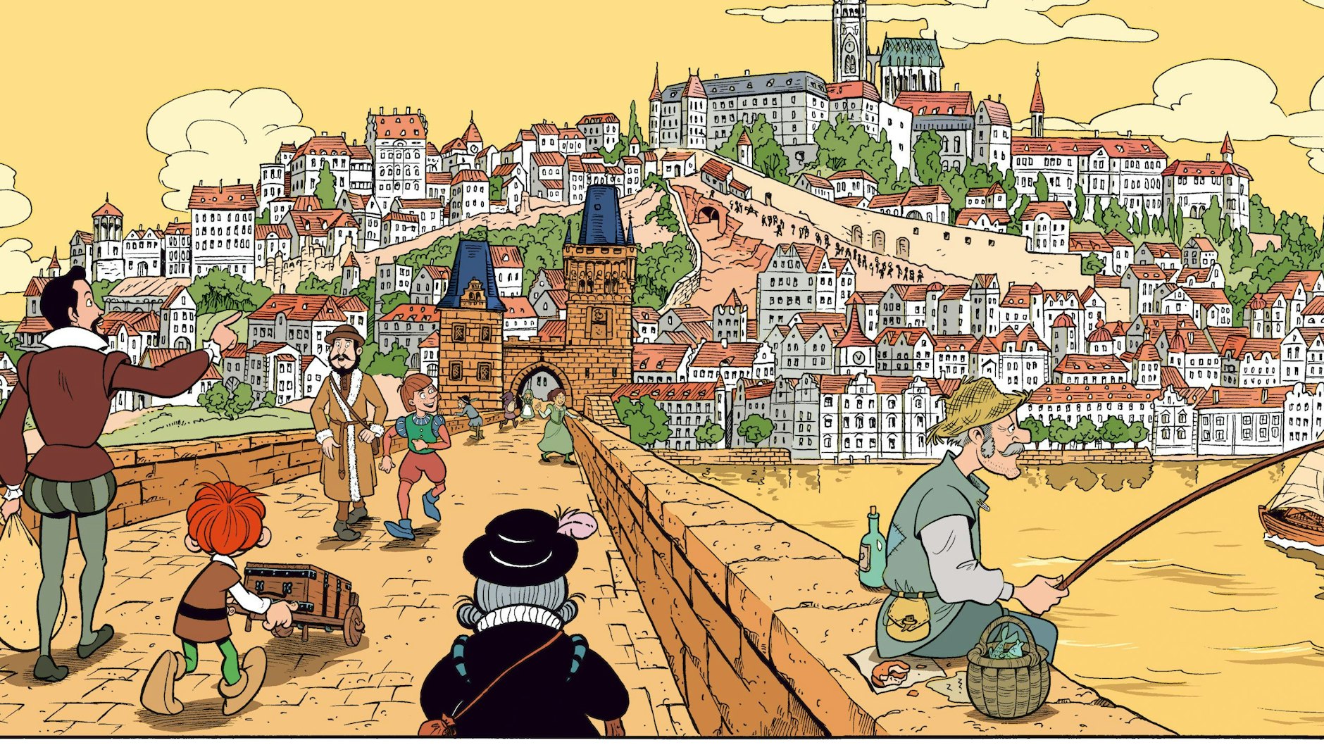 Moasik-Heft Nr. 600 entführt die Abrafaxe in die goldene Stadt Prag.