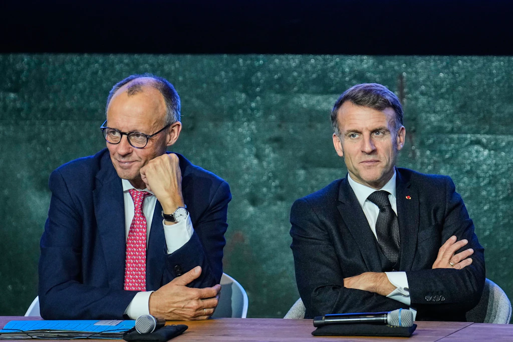 Bundeskanzler Merz (l.) und der französische Präsident Macron