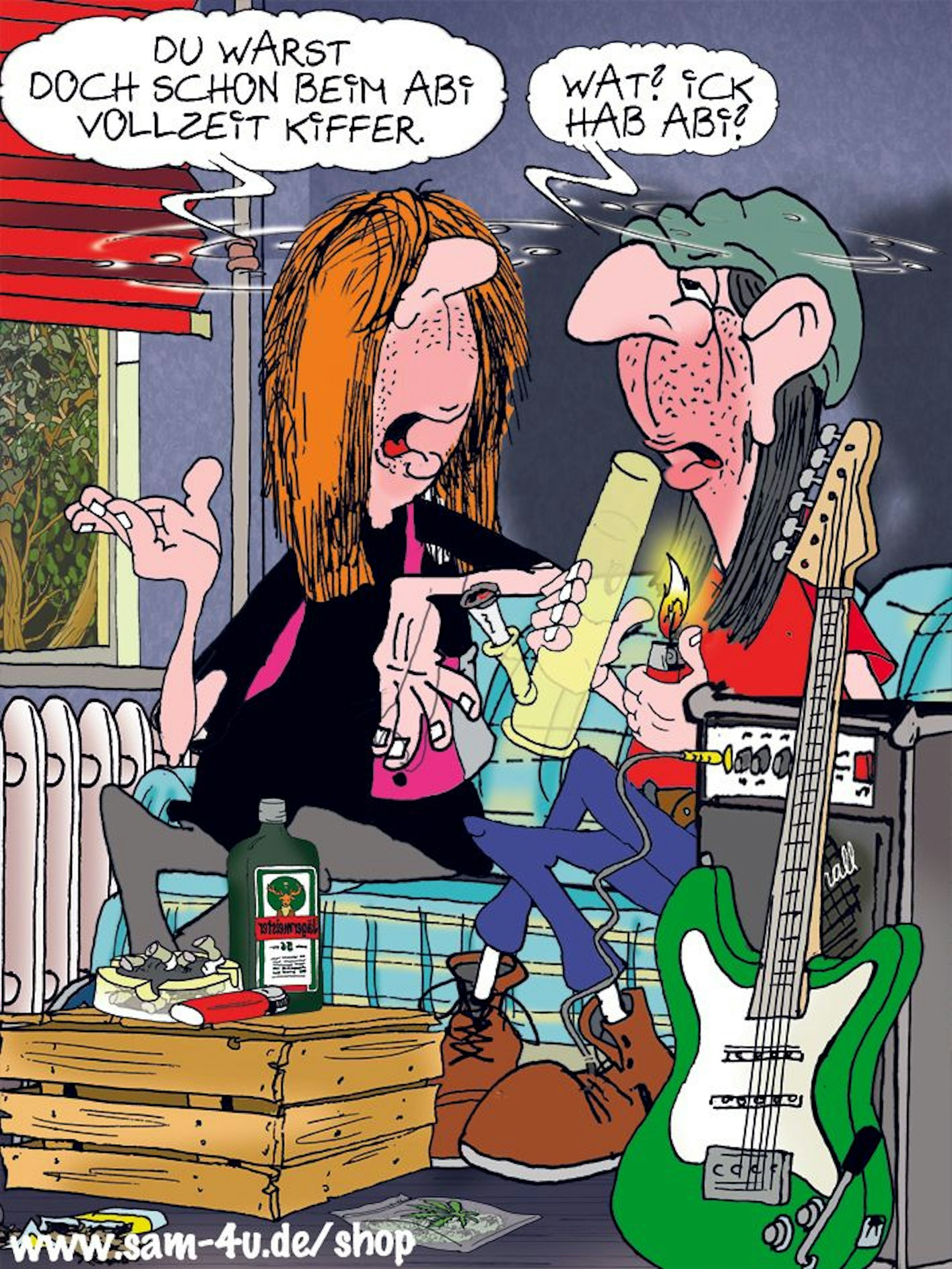 Der Cartoon des Tages kommt auch heute von unserem Zeichner Sam Paff aus Berlin.