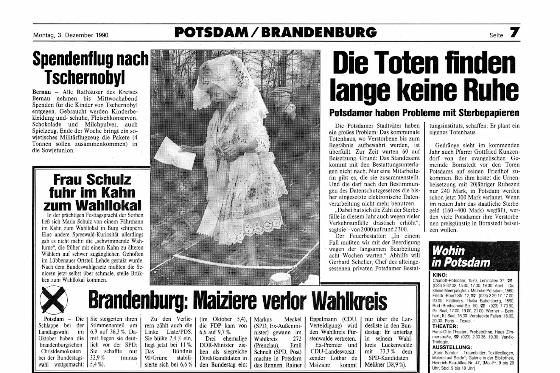 In Potsdam stapeln sich die Leichen: Weil eine Mitarbeiterin nicht hinterherkam, warteten 60 Toten auf die Beisetzung.