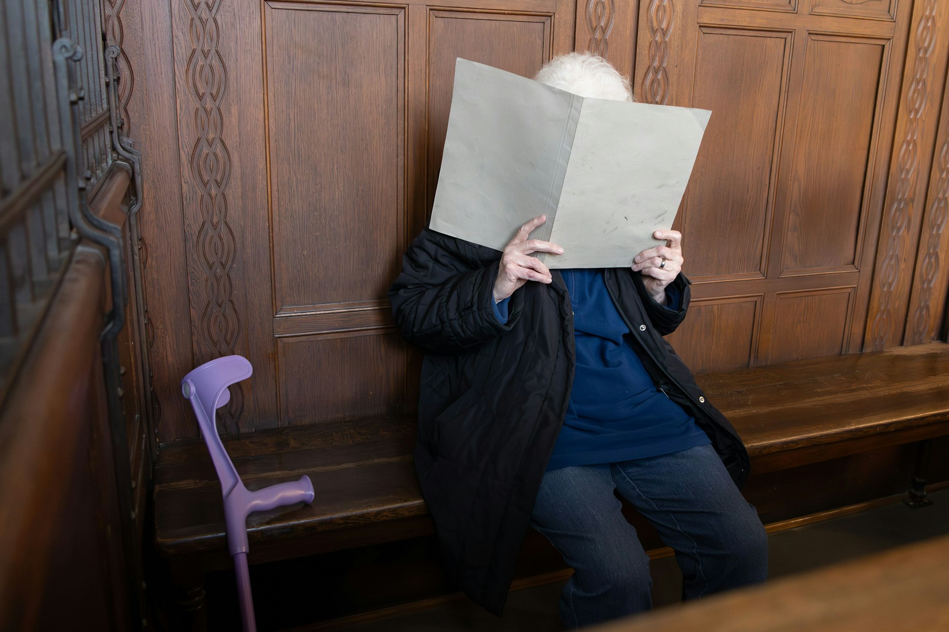 Ute S. ist eine gebrechliche Frau. Seit Dienstag muss sie sich am Landgericht Berlin wegen versuchten Mordes verantworten.