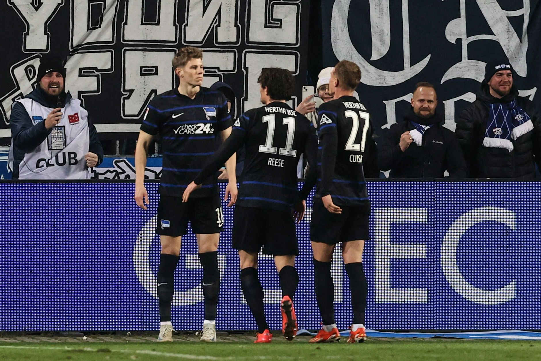 Vor einem Jahr traf Luca Schuler (l.) für Hertha BSC beim 3:1 gegen seinen Ex-Klub 1. FC Magdeburg.