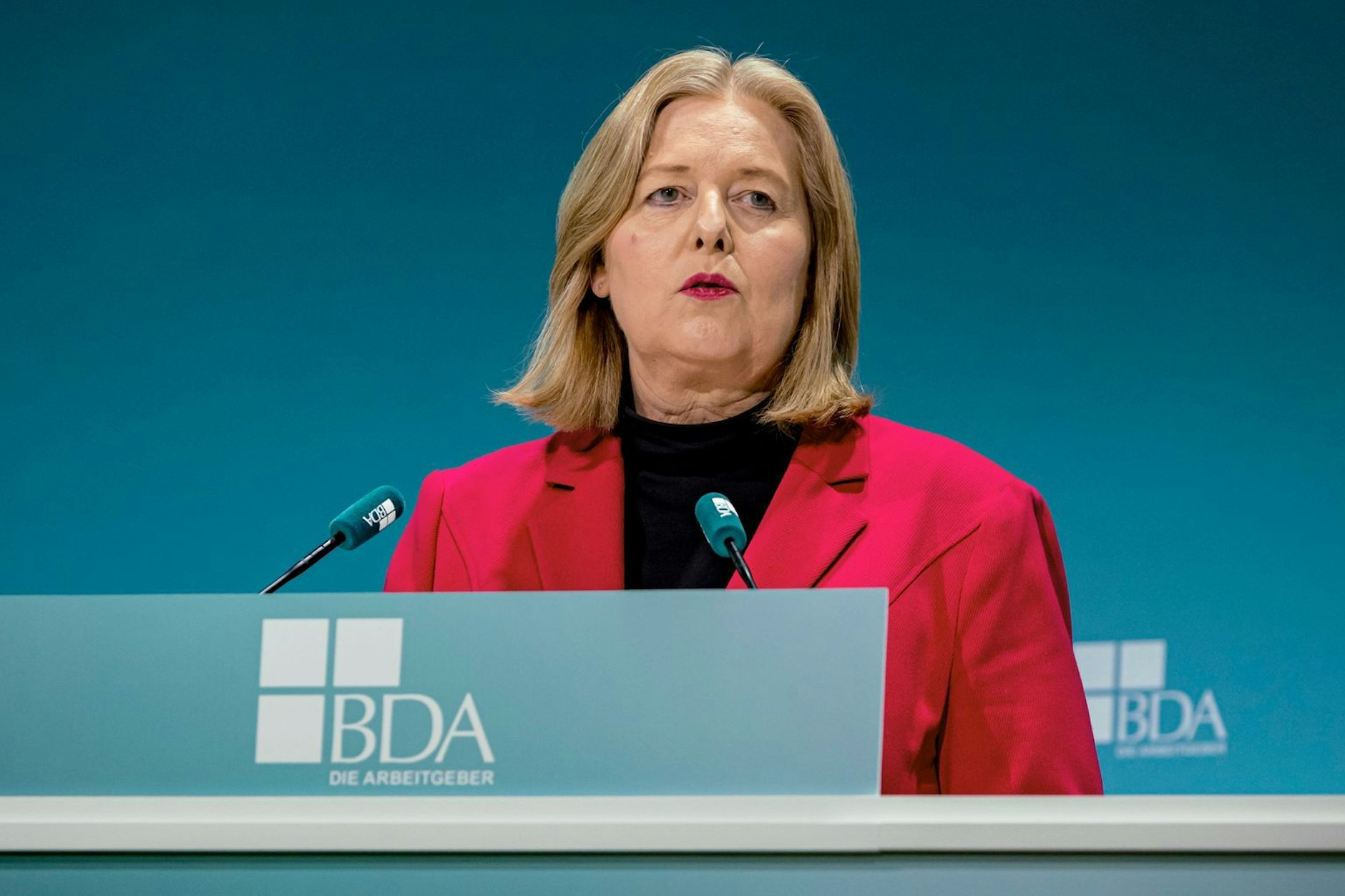 Wurde ausgelacht: Bärbel Bas beim Arbeitgebertag Ende November.