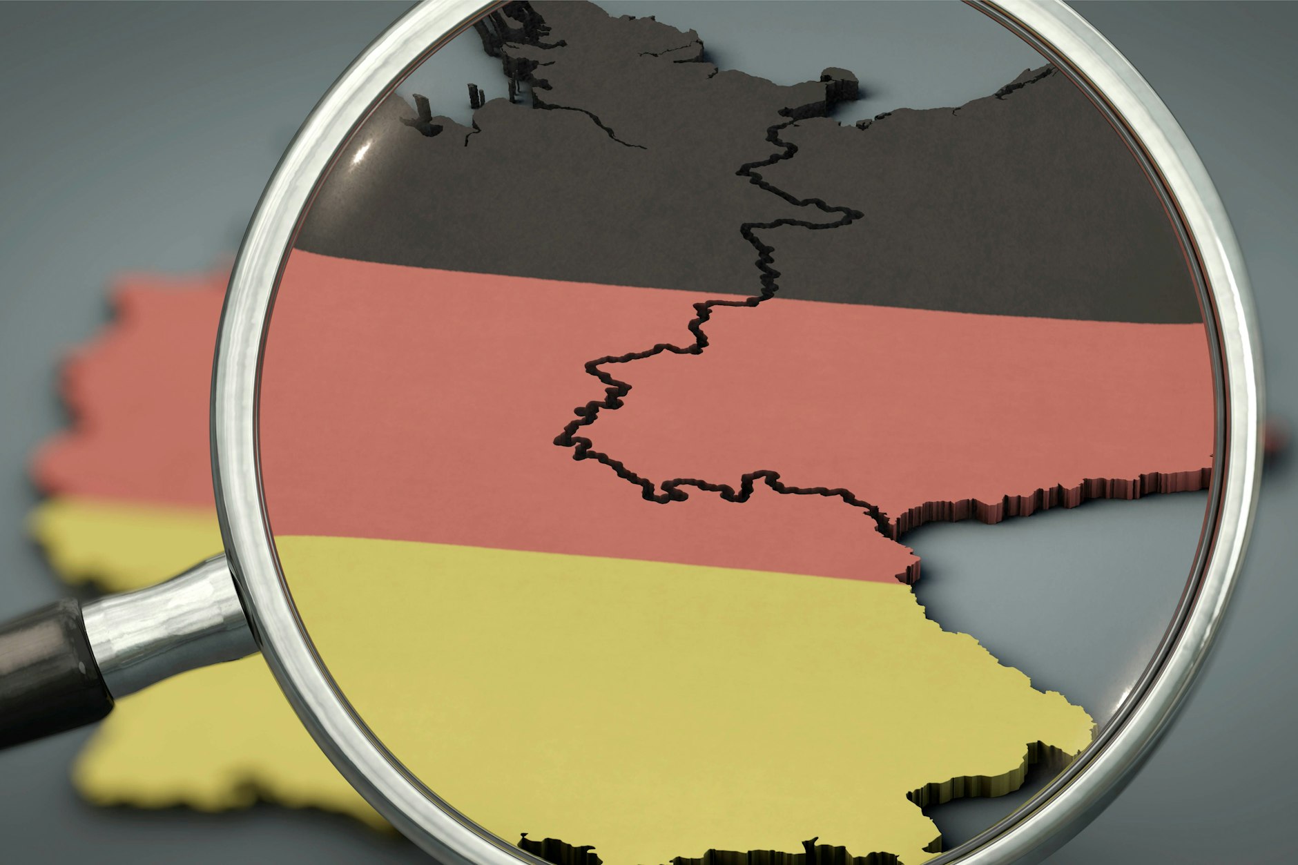 Deutschland unter der Lupe: Die innere Grenze ist verschwunden – beim Einkaufen, bei Medien und Werbung aber bleiben Ost und West oft unterschiedlich.