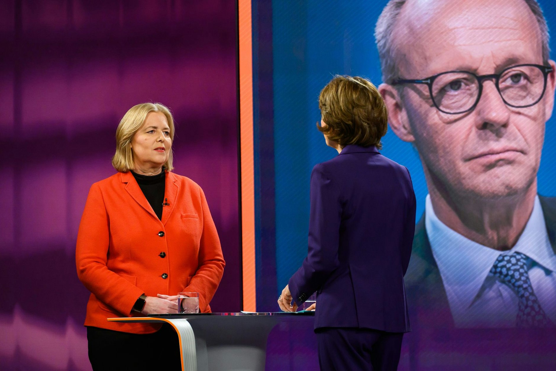 Bärbel Bas stand Maybrit Illner 20 Minuten lang Rede und Antwort.