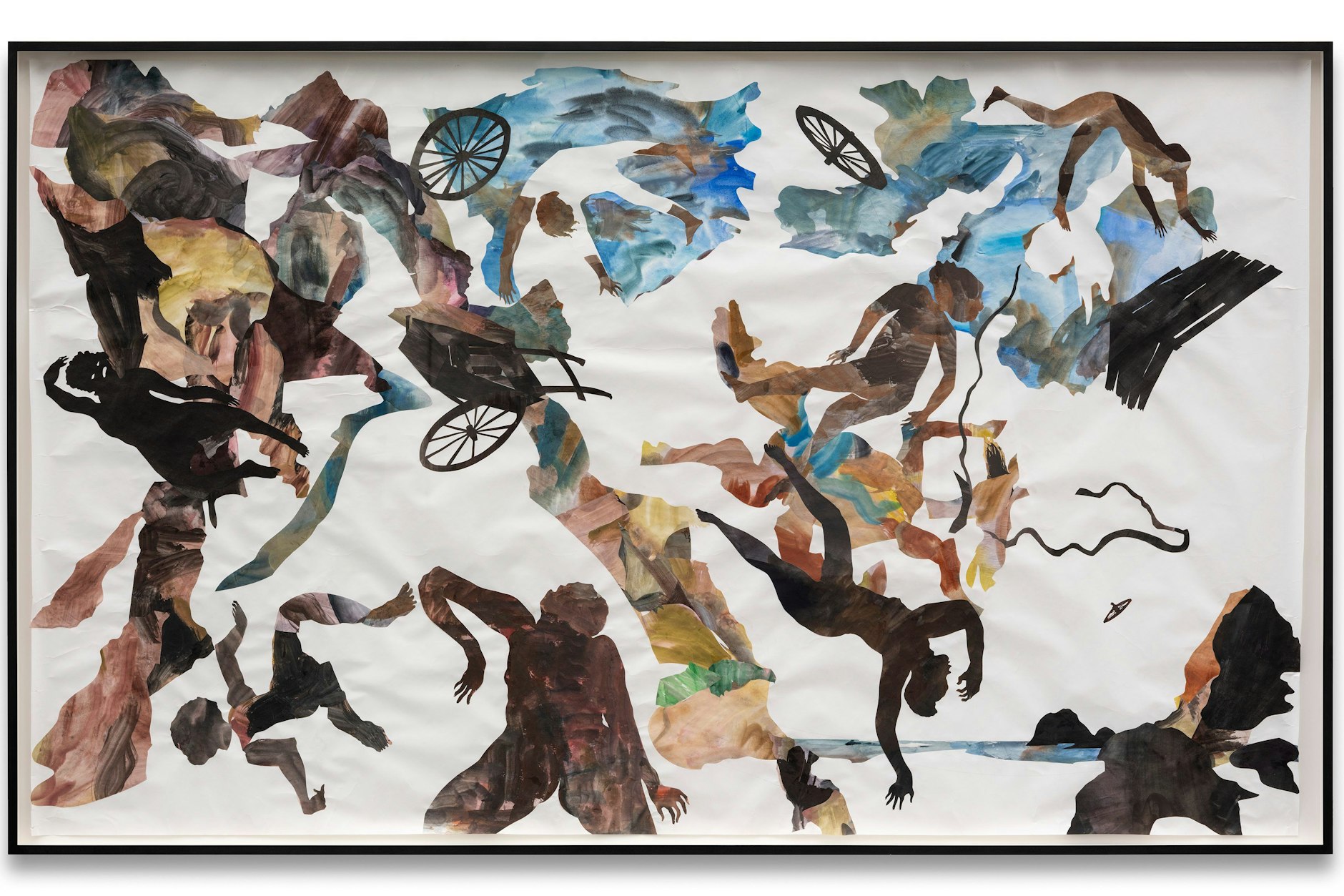 Kara Walker: „The Mountaintop“ (Der Gipfel), 2025, Watercolor, Cut Paper