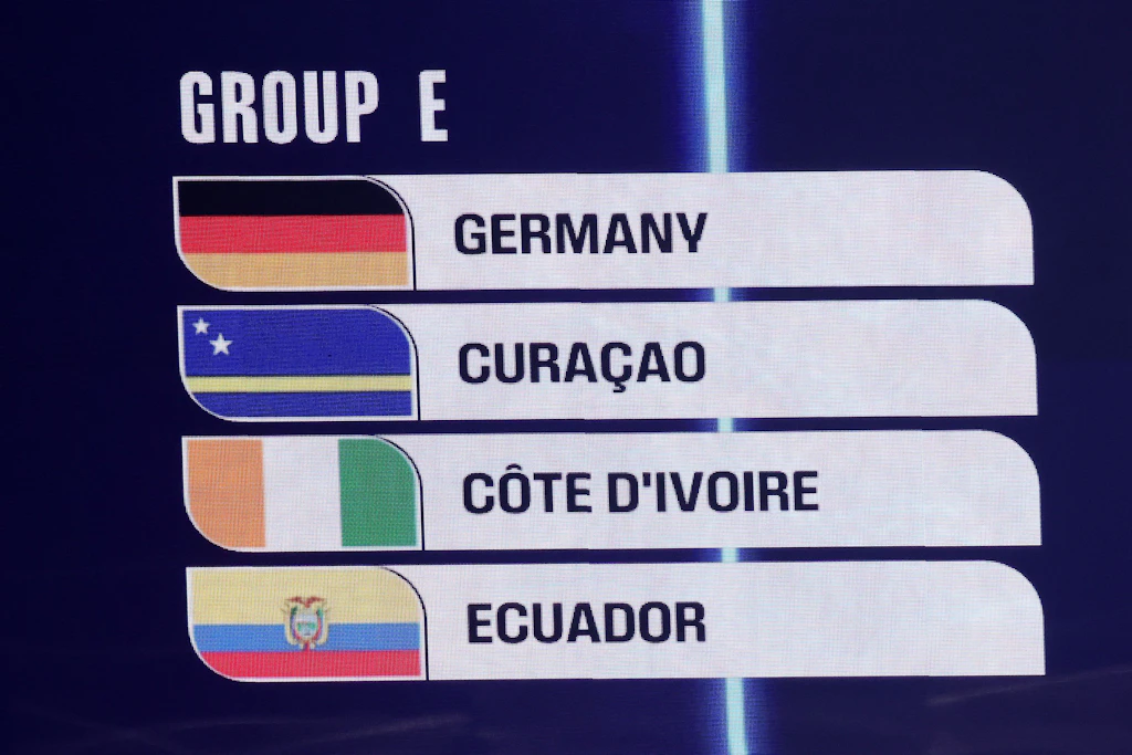 Deutschland, Curaçao, Elfenbeinküste, Ecuador: Das ist Gruppe F, die in den USA und Kanada spielen wird.