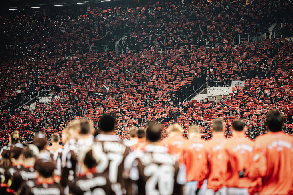 Fußballer und Fans