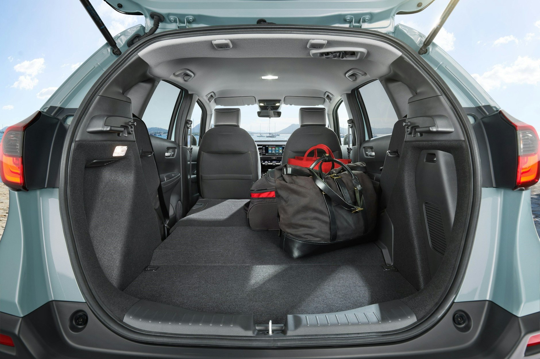 Die Magic Seats der Rückbank lassen sich einfach umklappen: So wächst der Stauraum auf über 1200 Liter.