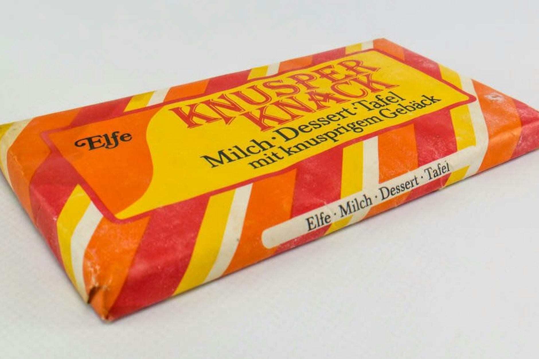 Die Schoko mit dem klangvollen Namen Knusper Knack enthielt Gebäckstückchen. Lecker!