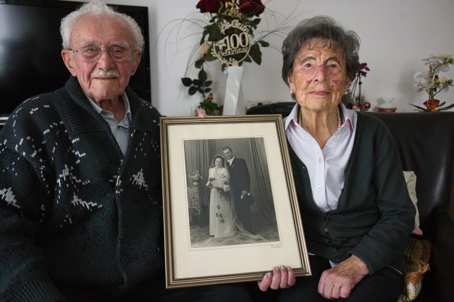 Ludwig und Maria Jökel sind seit 73 Jahren verheiratet.