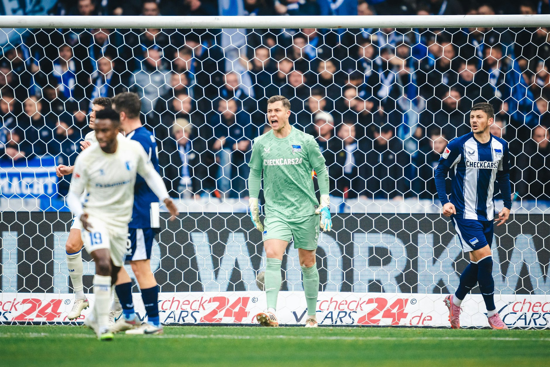 Torwart Tjark Ernst musste mit Hertha BSC in der 2. Bundesliga nach 553 Minuten mal wieder ein Gegentor hinnehmen.