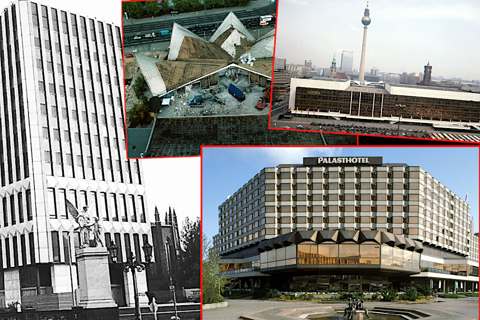 Diese DDR-Gebäude in Berlin wurden schon plattgemacht: Außenministerium, Ahornblatt, Palast der Republik und Palasthotel.