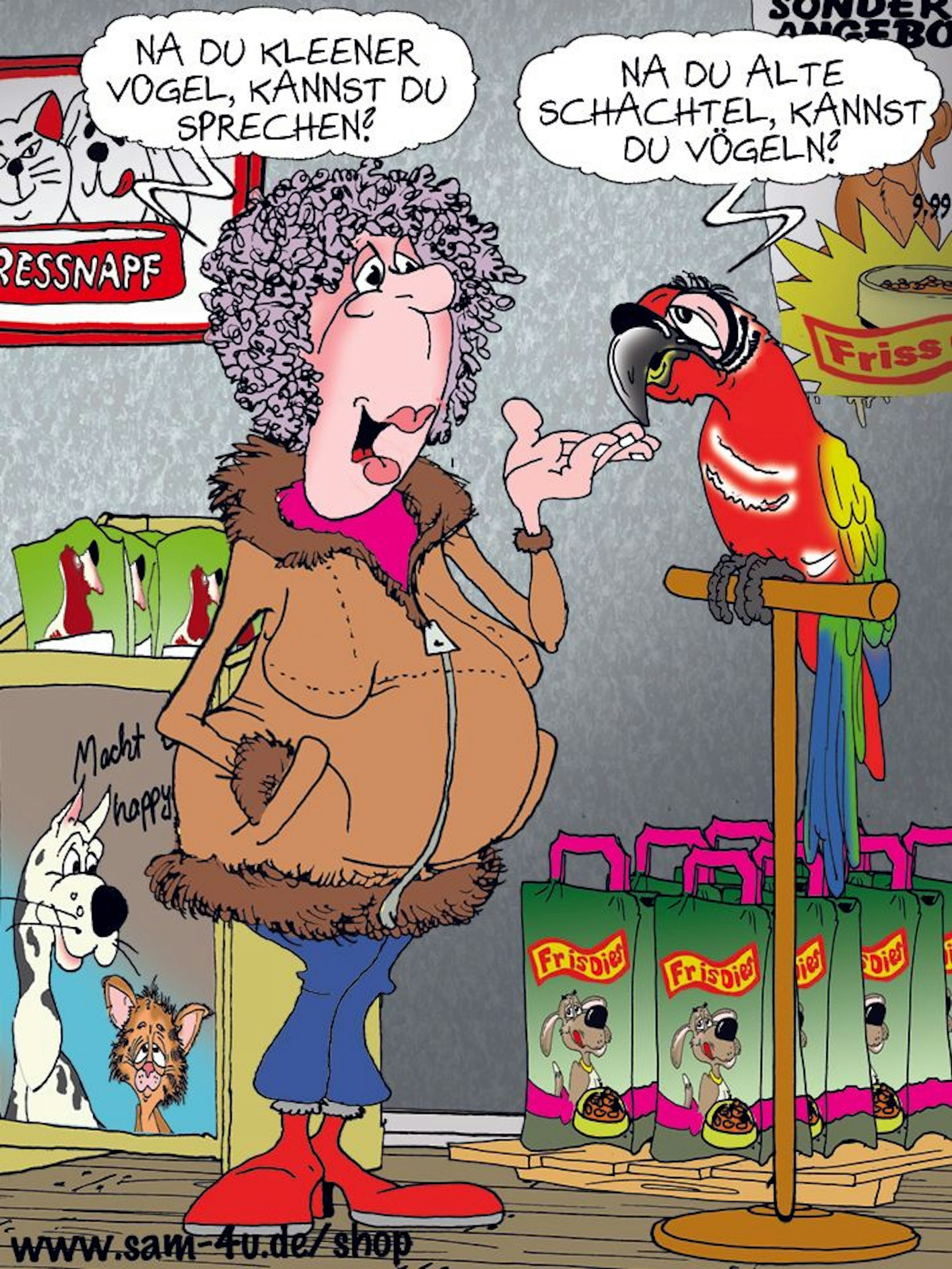 Der Cartoon des Tages kommt jeden Tag von unserem Zeichner Sam Paff aus Berlin - er schickt sie mit seinem Berliner Humor auch heute in den Tag!