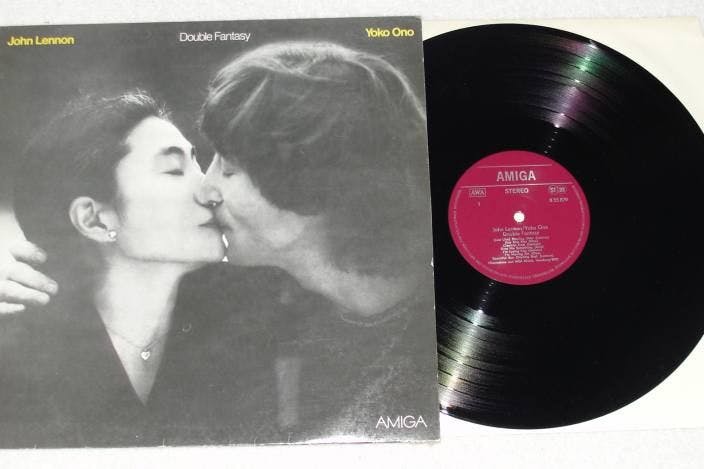 Die DDR-Ausgabe von John Lennons Solo-Album „Double Fantasy“, das er vor seinem Tod aufgenommen hatte.