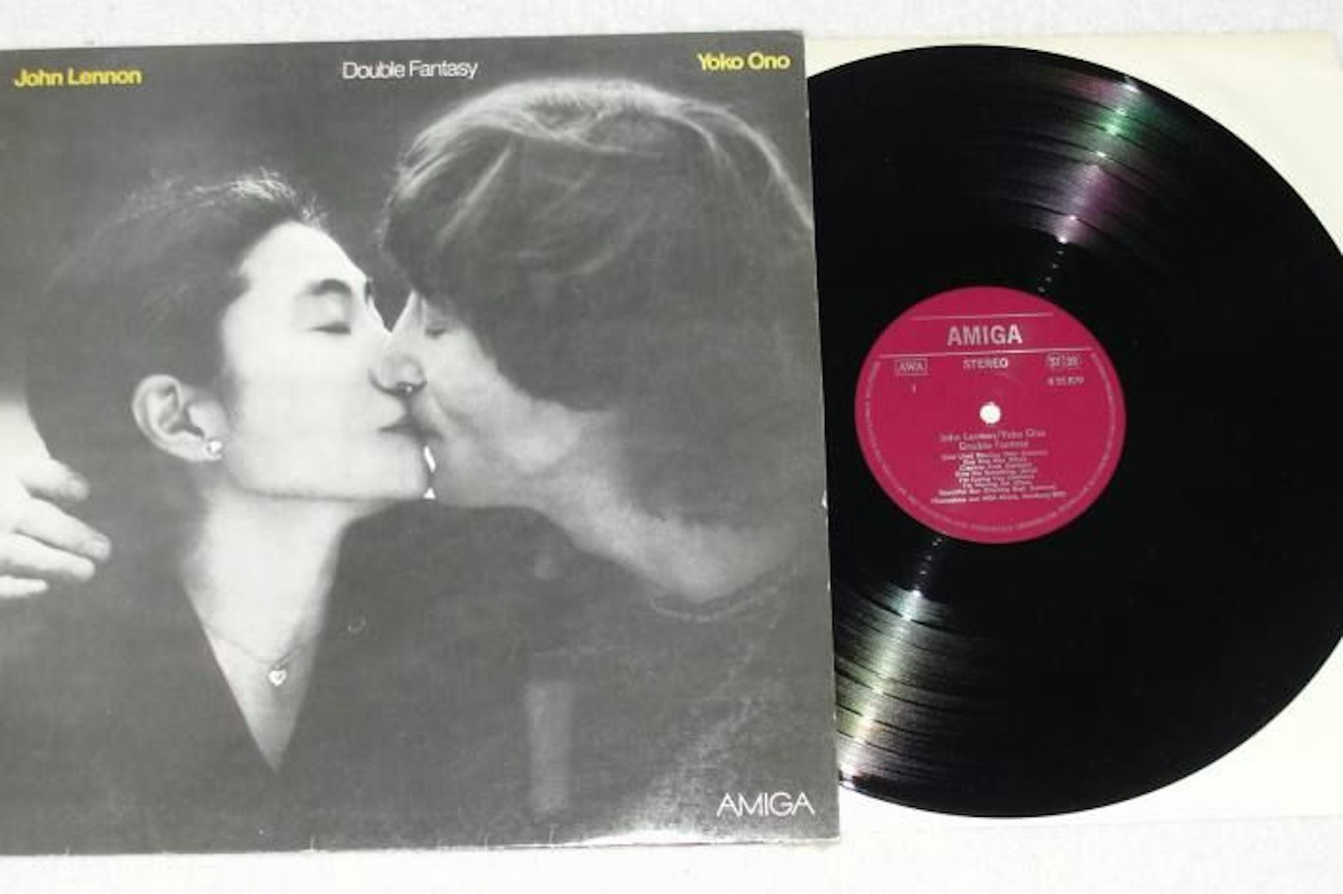 Die DDR-Ausgabe von John Lennons Solo-Album „Double Fantasy“, das er vor seinem Tod aufgenommen hatte.