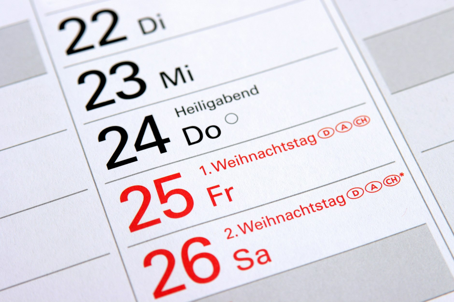 2026 fällt der zweite Weihnachtsfeiertag auf einen Samstag – und bringt deshalb keinen freien Tag.