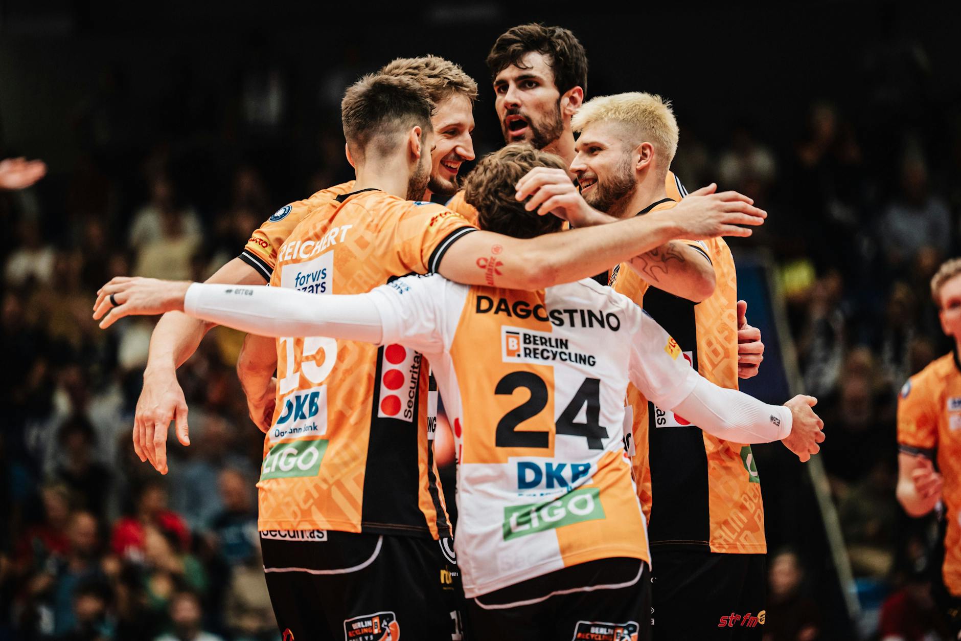 Das Team der Volleys in der letzten Champions League Saison