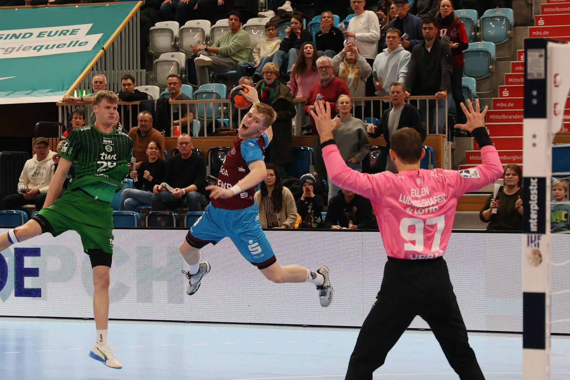 Jan Grüner bei seinem ersten Einsatz in Potsdam