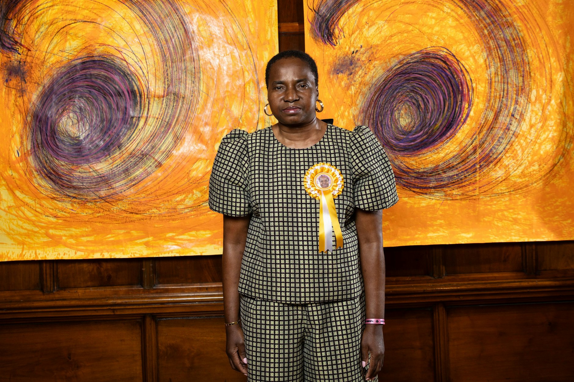 Turner-Preis-Gewinnerin Nnena Kalu in ihrer Ausstellung in der Cartwright Hall Bradford.