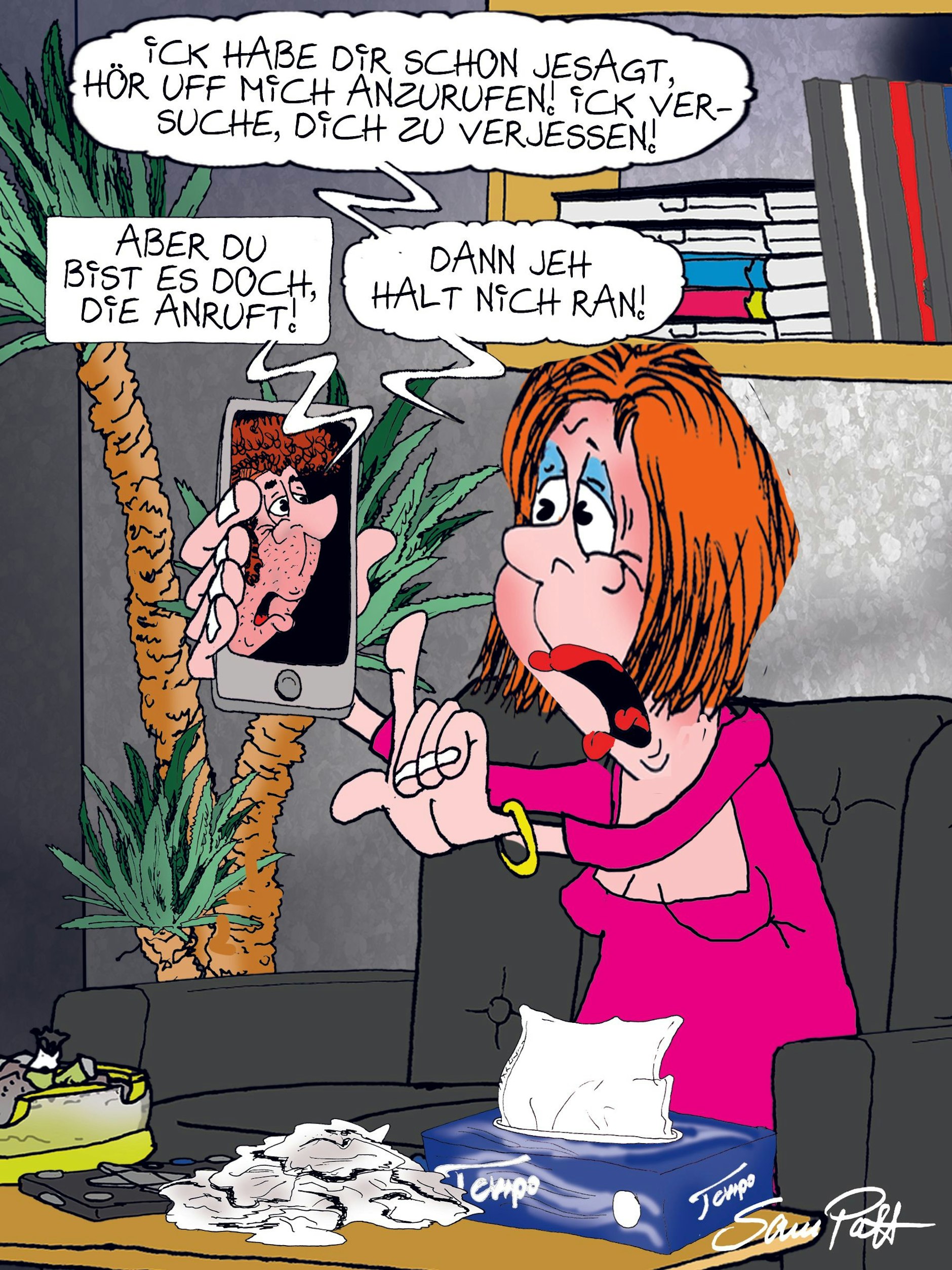 Der Cartoon des Tages kommt jeden Tag von unserem Zeichner Sam Paff aus Berlin. Er entführt Sie in unserer Rubrik Witz des Tages jeden Tag in die Welt des Berliner Humors.