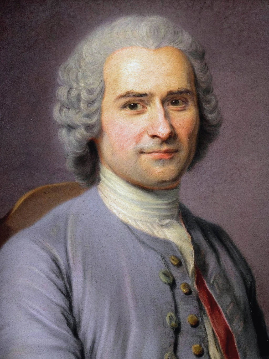 Porträt von Jean-Jacques Rousseau