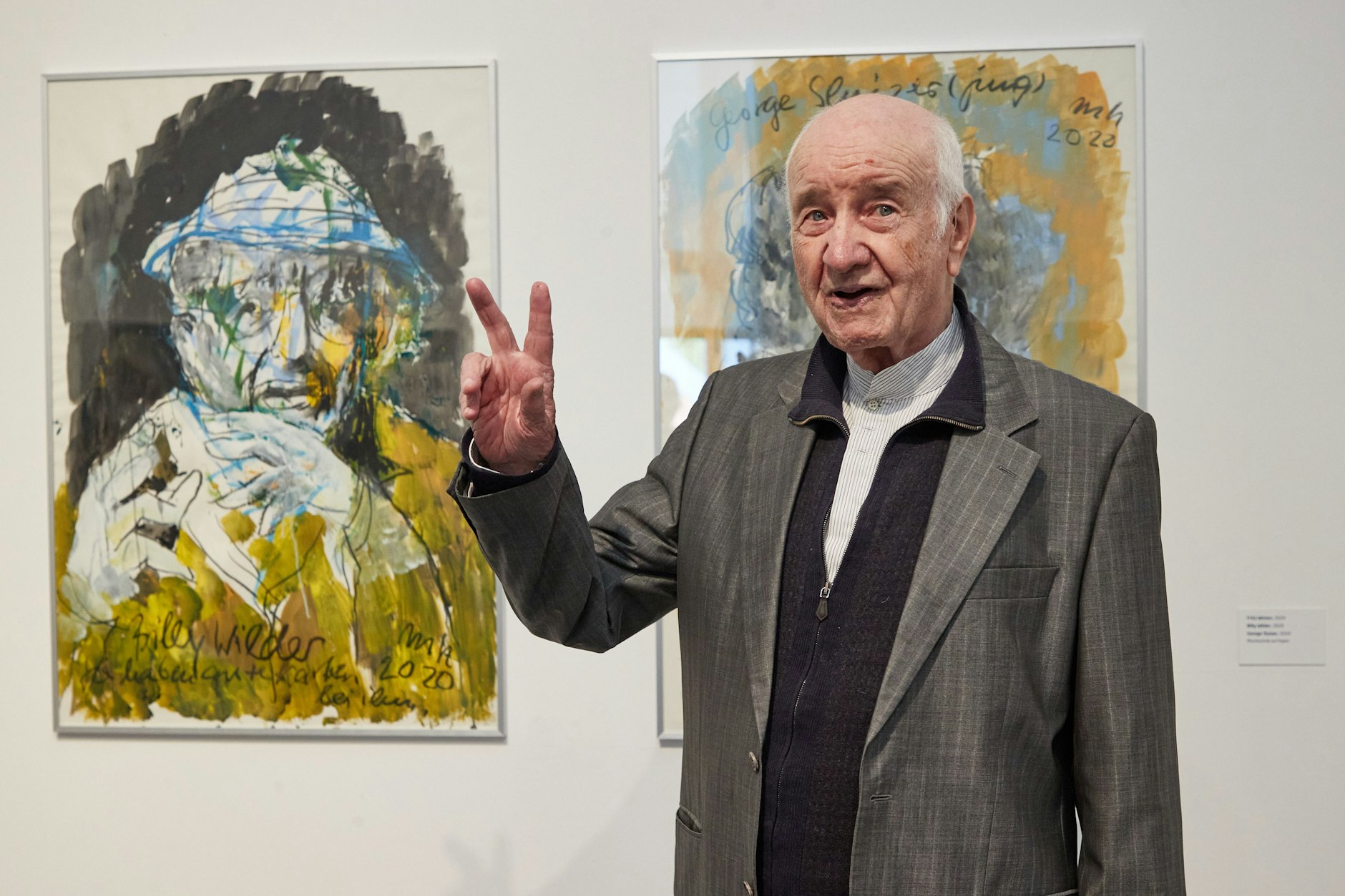 Armin Mueller-Stahl malt sich seine Befürchtungen von der Seele. Seine Bilder wurden bereits in Ausstellungen gezeigt.