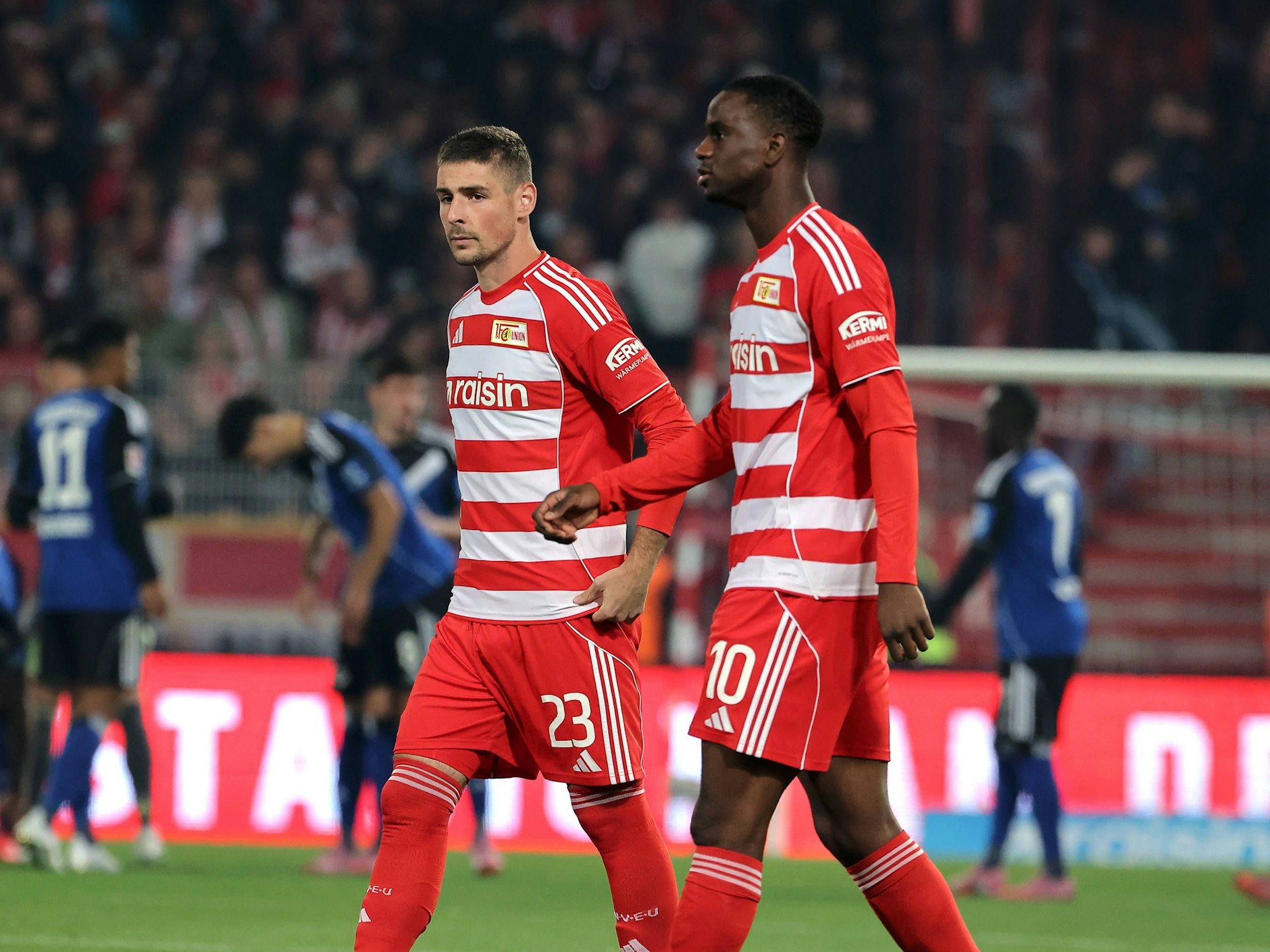 Die Union Stürmer Andrej Ilic und Ilyas Ansah warten auch schon viel zu lange auf Tore. 