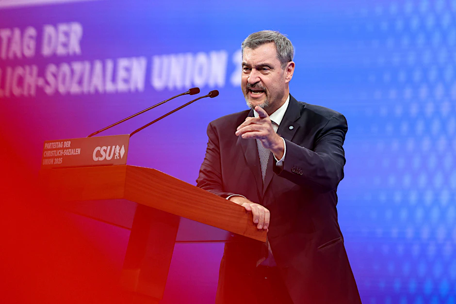Bayerns Ministerpräsident und erneut bestätigter CSU-Chef Markus Söder.