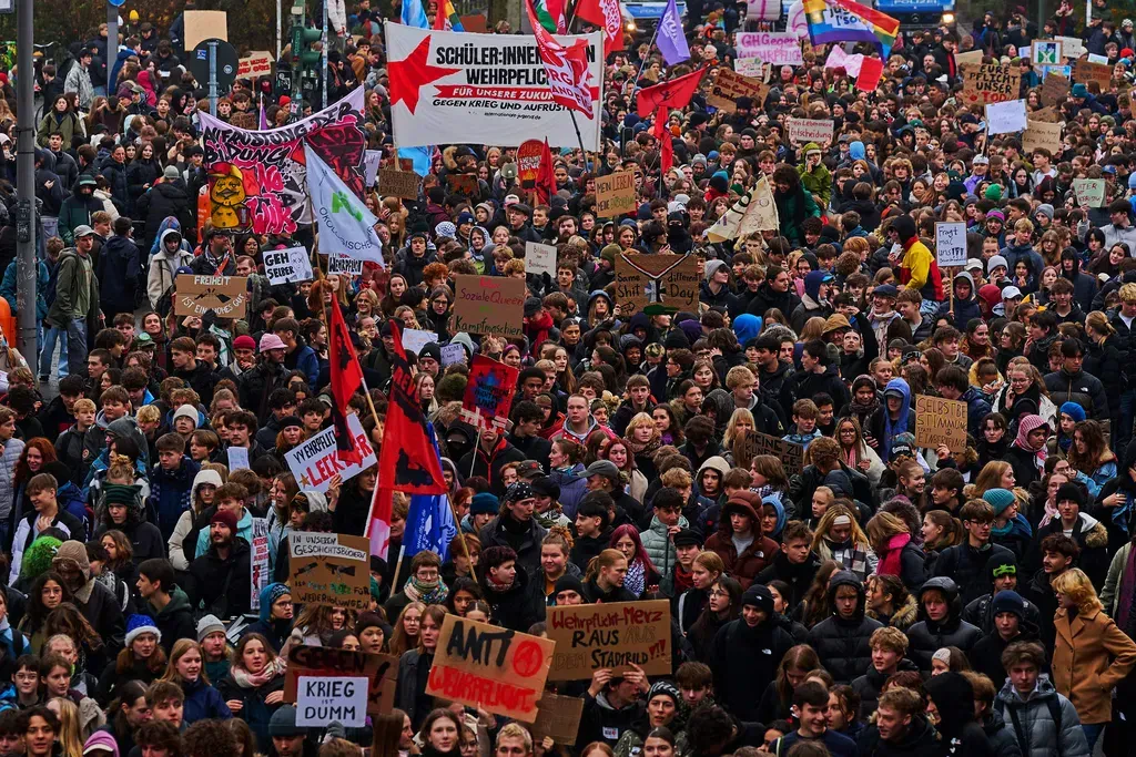 Schüler protestieren gegen Wehrpflicht: „Ich will nicht jemanden töten“