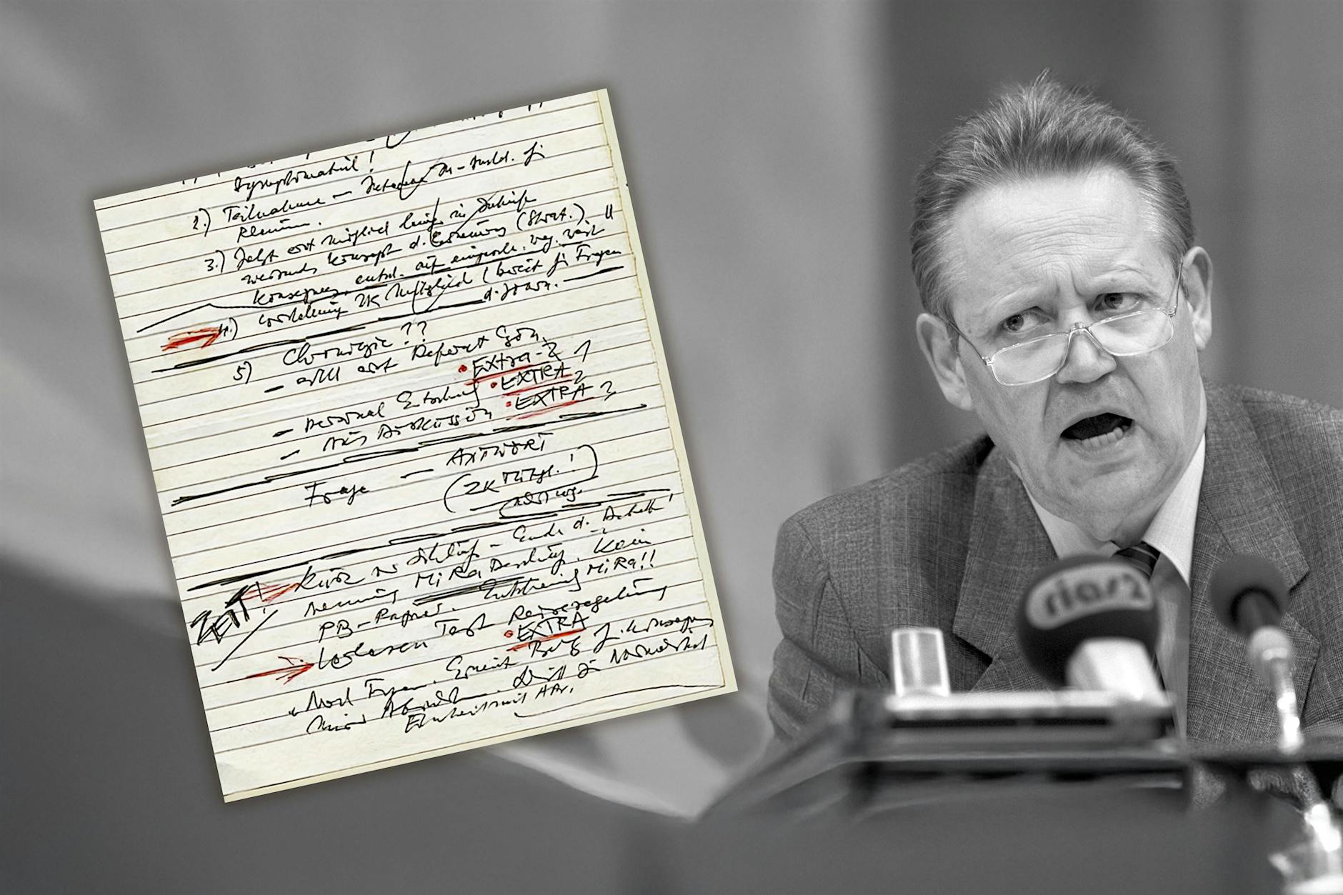 „Sofort, unverzüglich“: Wer verscherbelte den berühmten Schabowski-Zettel?