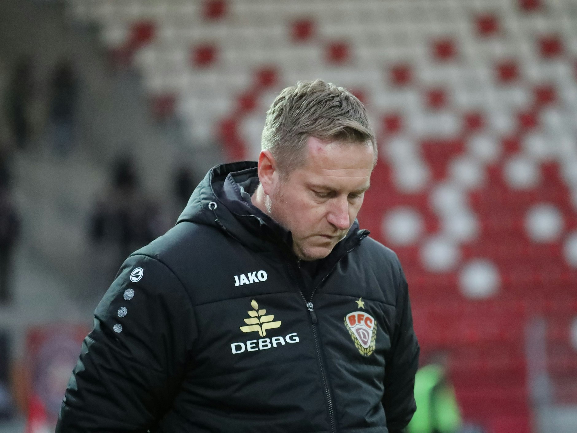 BFC-Coach Dennis Kutrieb war nach der knappen Niederlage bei Rot-Weiß Erfurt bedient.