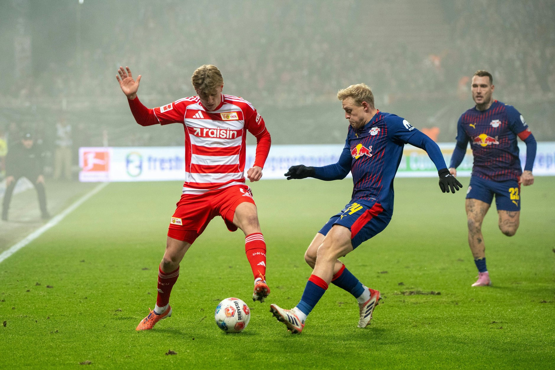 Oft übersehen: Aljoscha Kemlein (l.) ist einer der wichtigsten Spieler für den 1. FC Union Berlin.