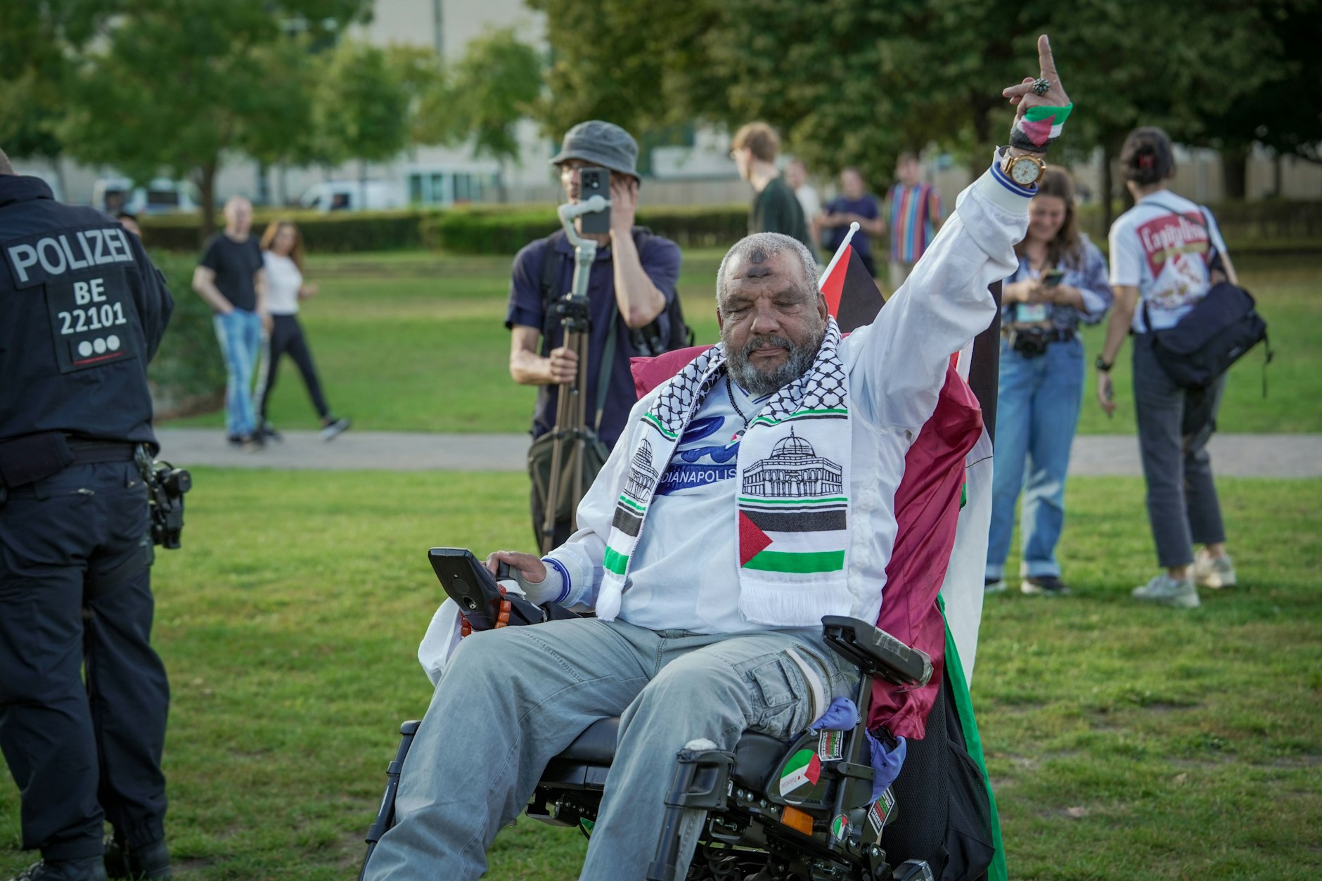 Protest vor dem Kanzleramt