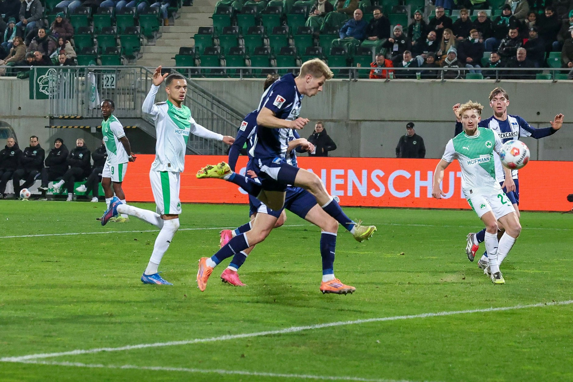 Hertha-Stürmer Luca Schuler traf beim 3:3 in Fürth doppelt und ist gerade in Topform.
