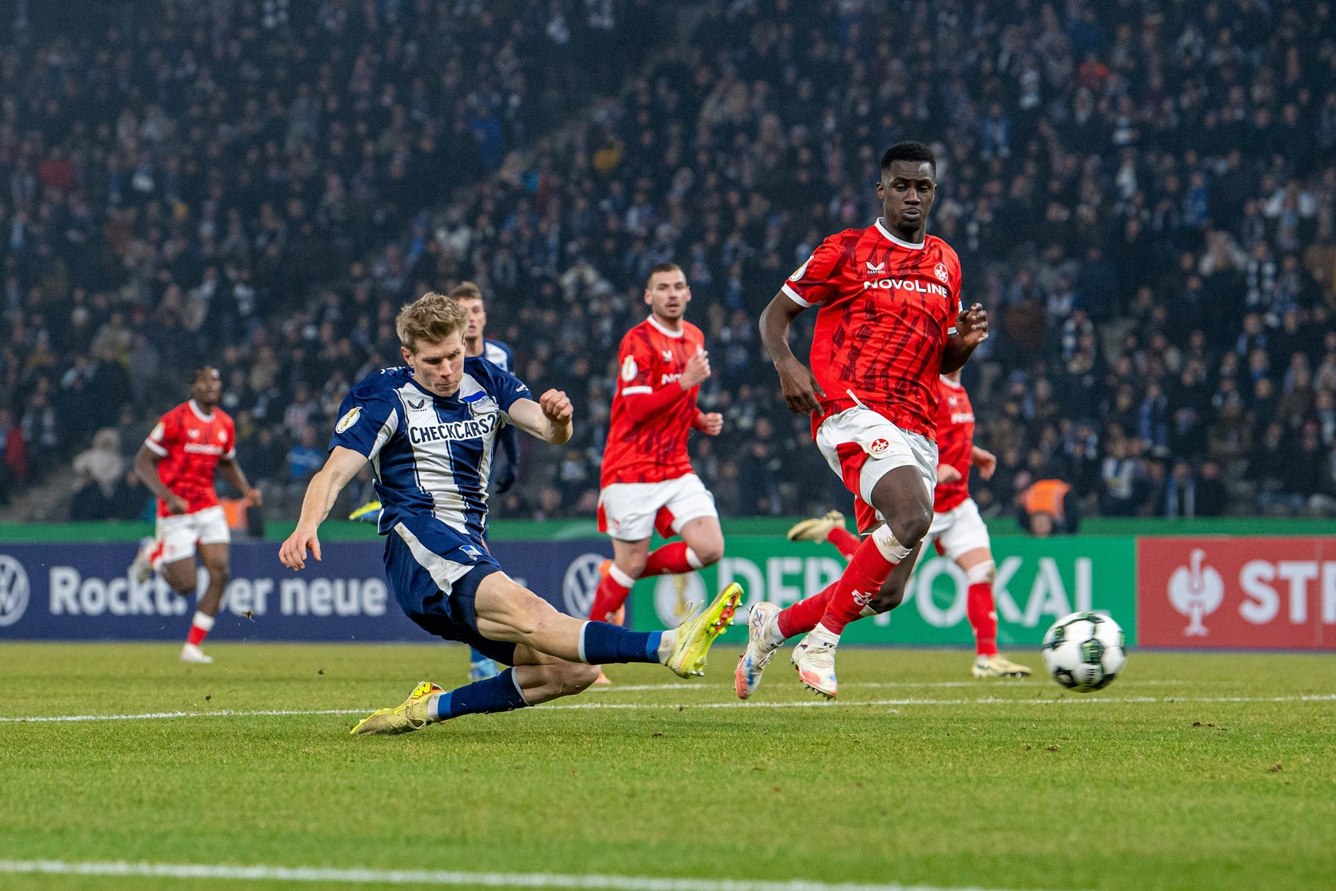 Auch beim 6:1-Pokalsieg gegen Kaiserslautern vor zwölf Tagen traf Luca Schuler doppelt für Hertha BSC.