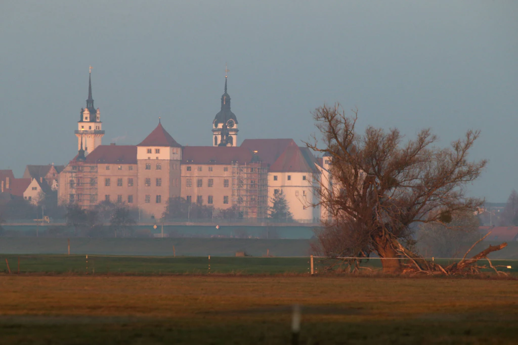 Das Schloss Hartenfels in Torgau an der Elbe